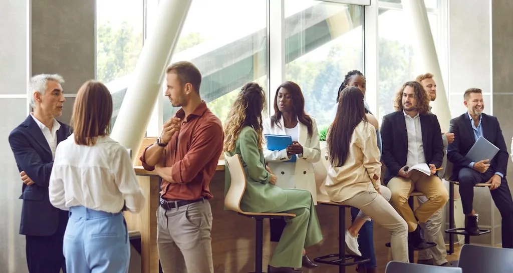 Generational diversity at business event