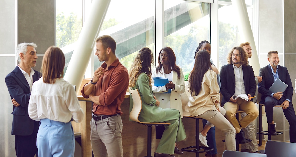 Generational diversity at business event