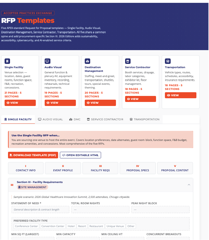 apex rfp templates